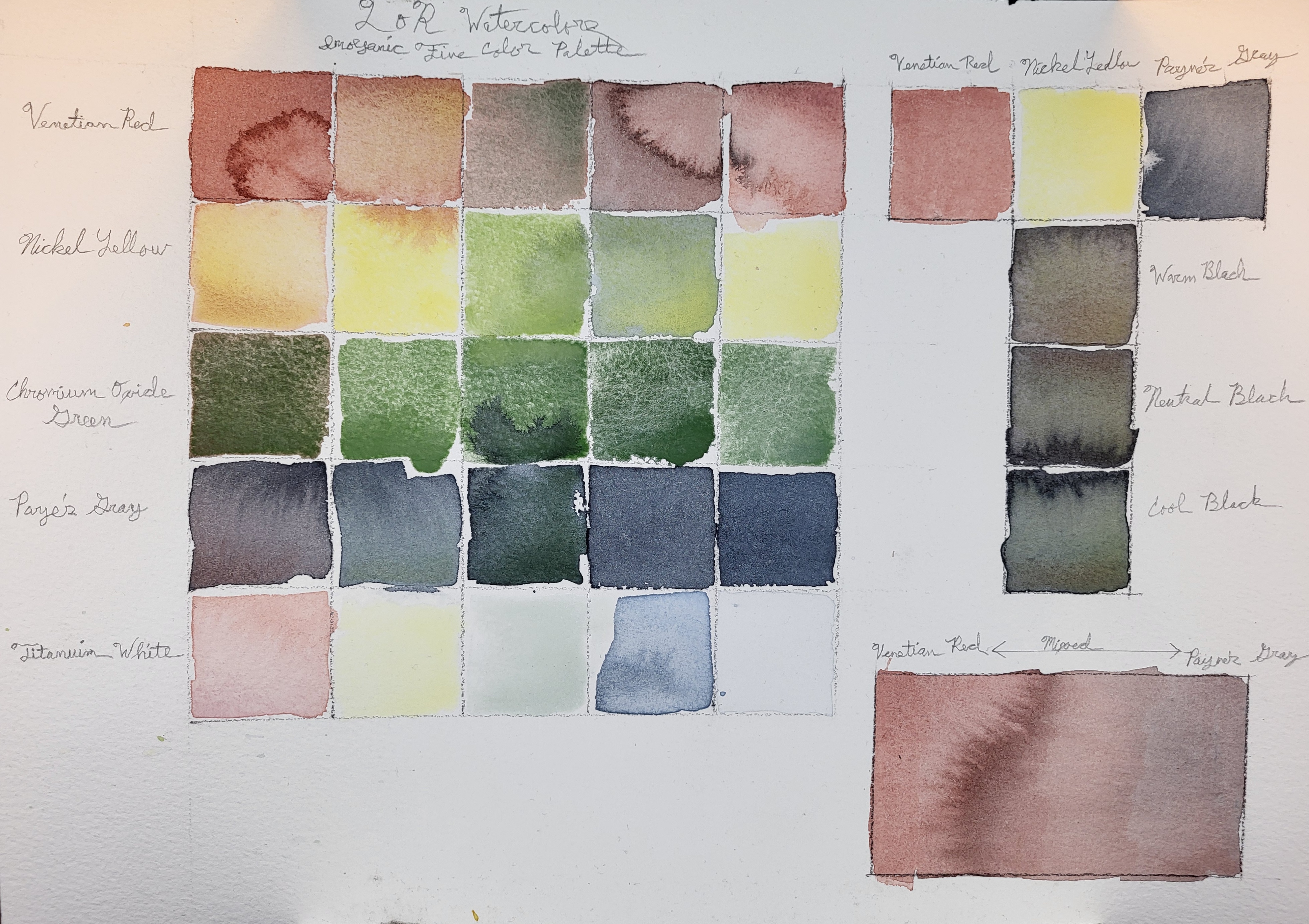QoR 5 Color Palette